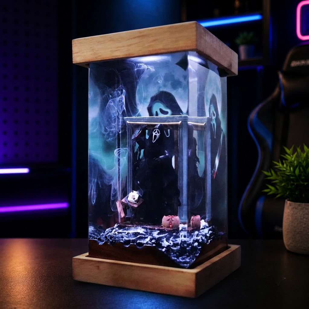 masked-slasher-resin-lamp-front-view